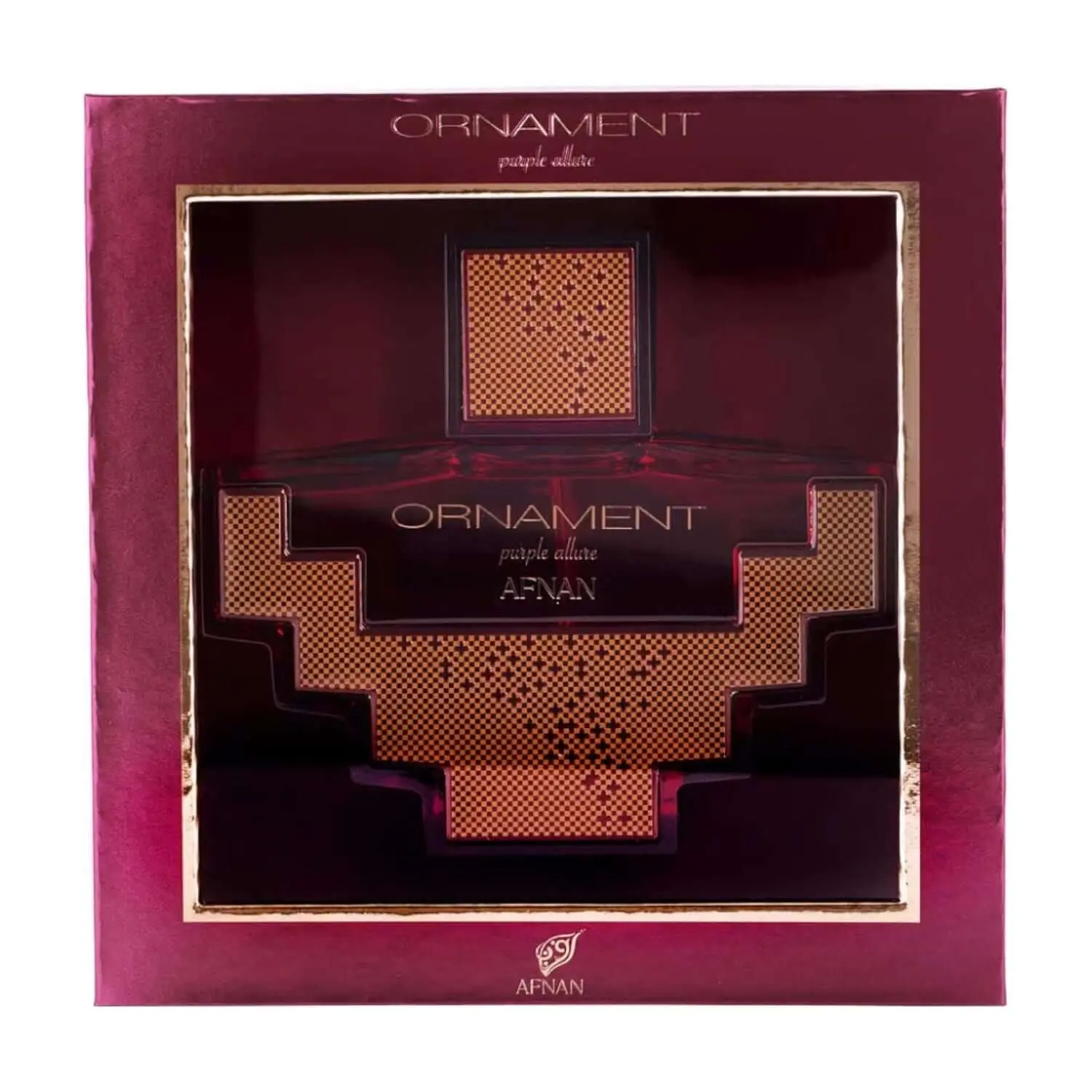 Afnan Ornament Purple Allure EDP Women's Perfume (3.4 fl oz) - Citrus-Infused, Aromatic, Fruity, Elegant Grapefruit Top Note, Woody Fragrance, Musky Scent, New In Box, Citrus-Infused Women's Fragrance, Aromatic Women's Fragrance