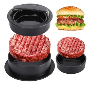 3-in-1 Hamburger Patty Maker, Mini Hamburger Patty Maker,Sandwich Hamburger Patty Maker, Regular Hamburger PattyCooking Mold, Perfectly Shaped Patties for Grilling andCooking