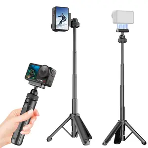 Compatible with Dji Action 4/5/6, Desiontal 6.0 Ultra-Light Mini Selfie Stick with Tripod, Portable Travel Photography Accessory, Adjustable Tripod Stand