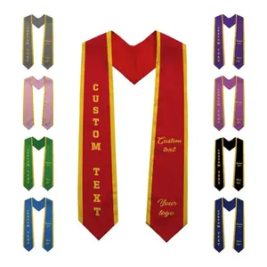 Custom Class of 2026 stoles Graduation Personalized Logo Text Grad Stole Sash Customized Gradute Stole with Your Design Grad Gifts Idea-Bulk Graduation Stole