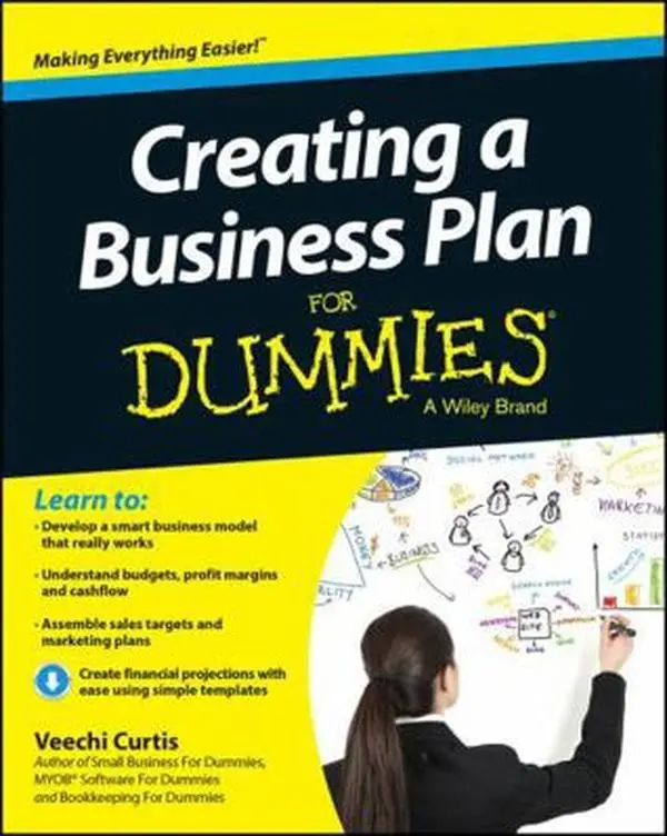 USED Book - Creating a Business Plan For Dummies by Curtis, Veechi (Paperback) - english