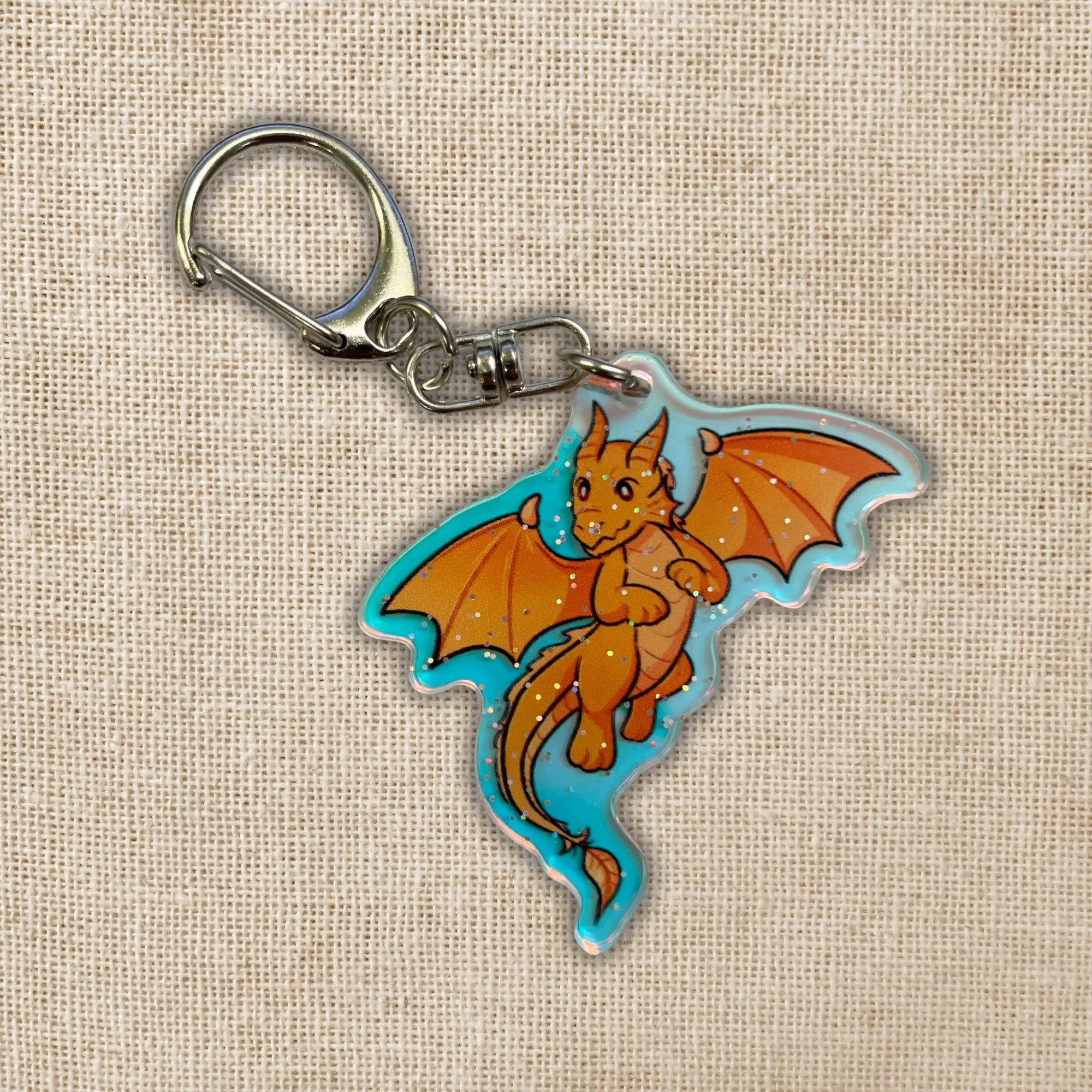 Andarna Flying Holographic Keychain | Fourth Wing, Rebecca Yarros
