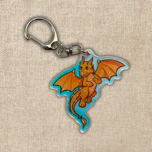 Andarna Flying Holographic Keychain | Fourth Wing, Rebecca Yarros