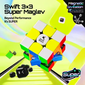 Swift Block 3x3 Super Maglev Speed Cube Educational Puzzle Toys For Kids Practice