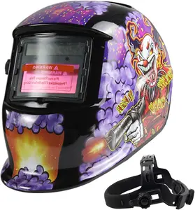 Solar Powered Auto Darkening Welding Helmet with Adjustable Shade 4/9-13 Joker Mask for Tig Mig Arc Welding - Eco-Friendly & Versatile