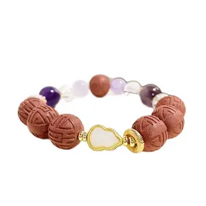 Natural herbal, ancient method handmade incense beads, patterned beads, personalized cultural play bracelet