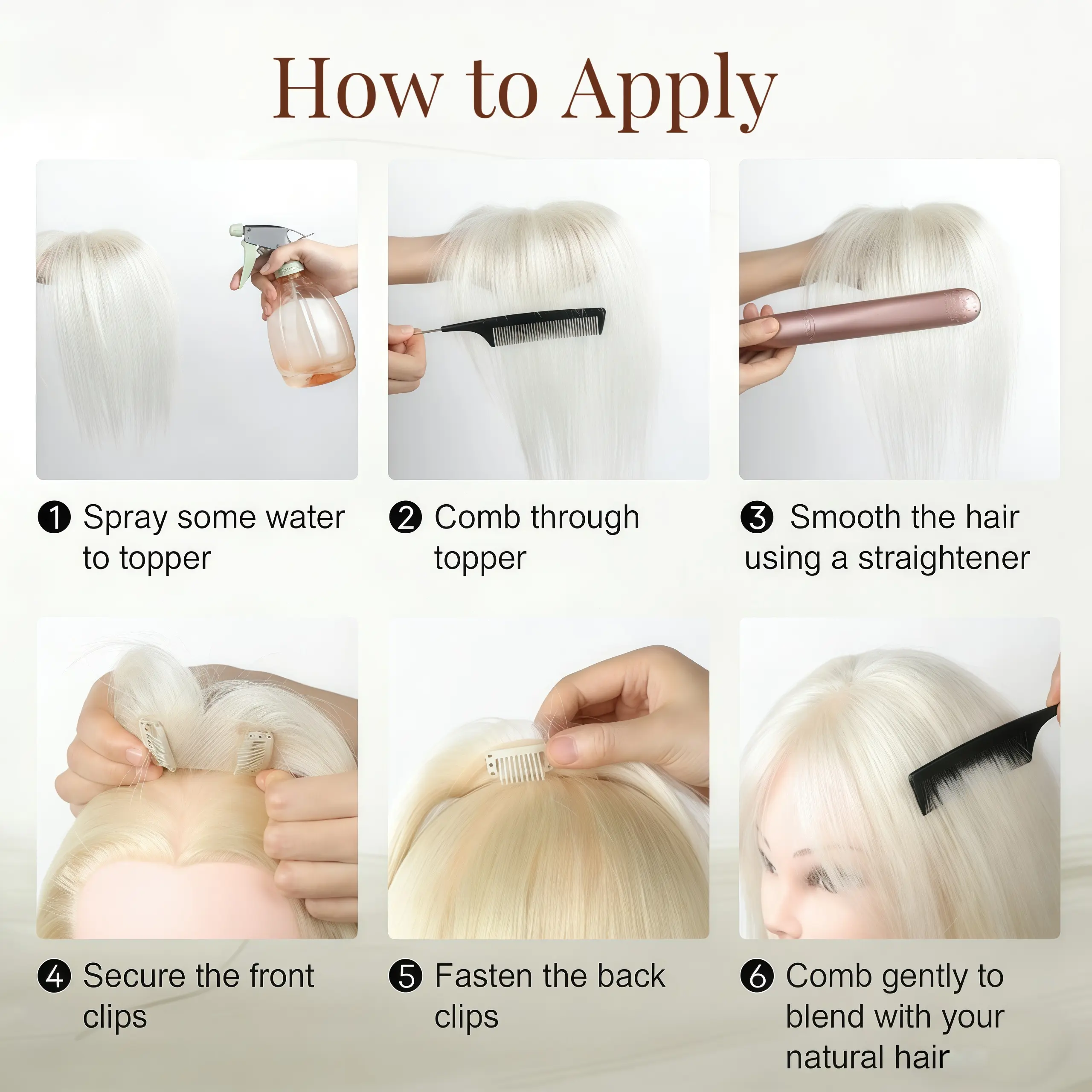 【Don't Buy, Free Gift-Style recommendation service】For the color and size selection of hair topper, for the uncertain buyers, you can contact customer service to help choose the right style.【 can directly contact customer service or homepage after-sales】