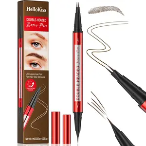 Eyebrow Pencils for Women - Eyebrow Pen with Dual-Brush-Tip & Curved Tip for Natural Fuller-Looking Brows, Precise Hair-Like Strokes for All Brow Types, Last All-Day