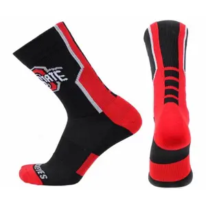 Ohio State Buckeyes Black Sports Performance Socks