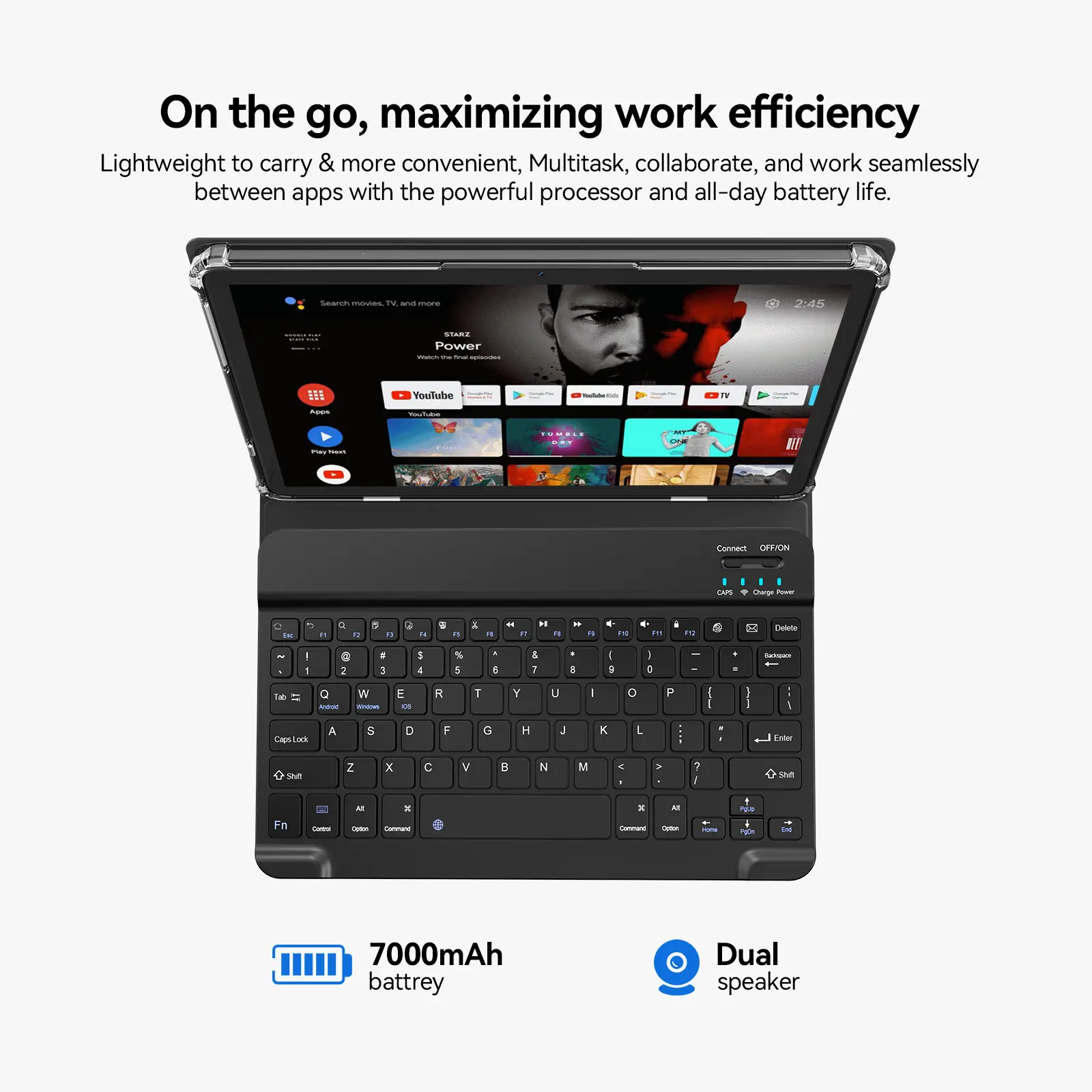 Android Tablet, 11 inch Android 15 Tablet, MTK8786 Octa-Core