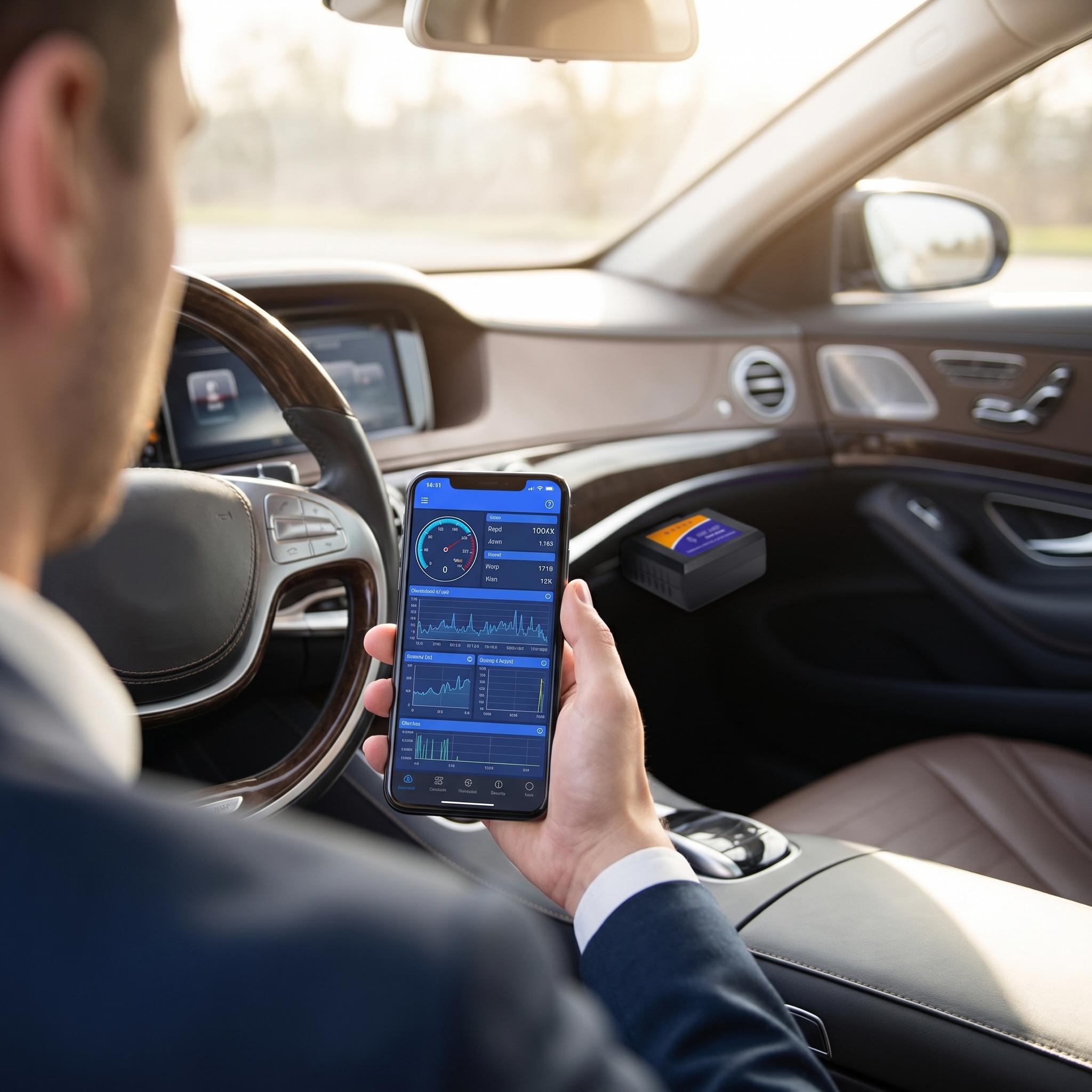 CarPal Bluetooth OBD2 Scanner All System Car Diagnostic Tool for iOS Android, Vehicle Health Check Smog Test 6 Maintenance Services