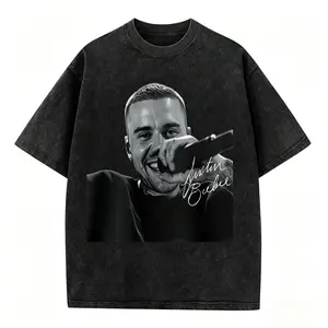 Bieber Live DAISIES V2 Comfort Colors 230g  Washed T-Shirt, Retro Music T-Shirt, Tour 2026 Washed Tee