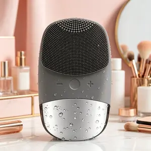 1 Unit 5-Speed Silicone Face Brush, Minimalist Electric Facial Cleansing Device with Multi-Function Modes (Deep Clean, Exfoliate, Massage), Rechargeable Waterproof Tool for Men & Women’s Daily Skincare Routine