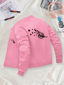 Black Feather Women's Jacket, durable and stylish coat, suitable for daily wear, ideal gift for her