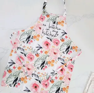 Adjustable No Bitchin In My Kitchen Apron with Printed Design