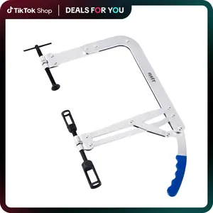 Orion Motor Tech Universal Valve Spring Compressor Tool,Valve Spring Removal Tool & Adjustment Tool with 1" & 1-3/16" Adapters, Direct Action Compression Tool for Car Repair Home Kit, Gift idea,Home car repair Heavy Duty Ergonomic Handle