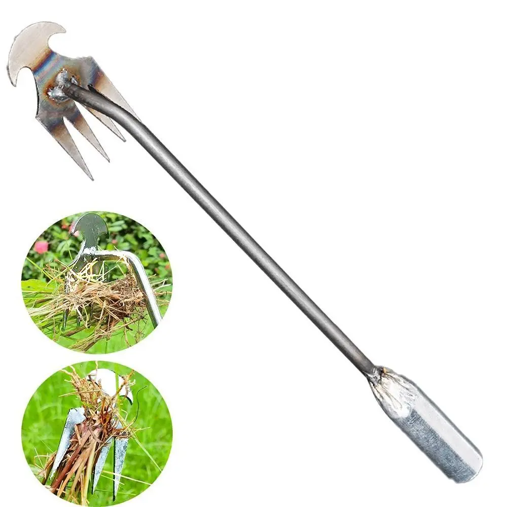 Stainless Steel Weeding Tool, Durable Garden Cultivator & Soil Loosener, Multifunctional Root Puller, Garden Hoe for Effective Garden Weeding, Durable Gardening Tools