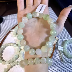 【Green calcite】Green calcite Bracelet Handmade Beaded Stretch Bracelets,Healing Crystals Protection Bracelet,Spiritual Jewelry Gifts for Women & Men