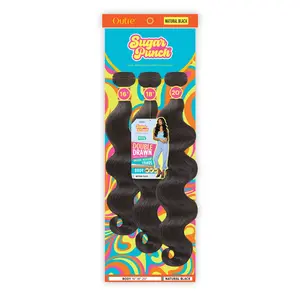 Outre Unprocessed Remy Human Hair Weave Sugar Punch 3 Bundles Body