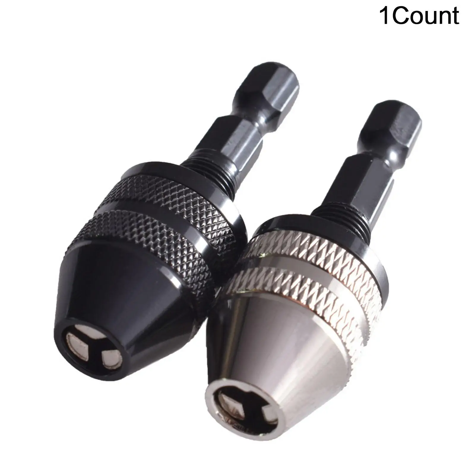 0.3-6.5mm Hex Shank Drill Chuck, 1 Count Quick Change Drill Chuck, Self Centering Three Jaw Chuck, Suitable for Rotary Tool, Electric Milling Machine,