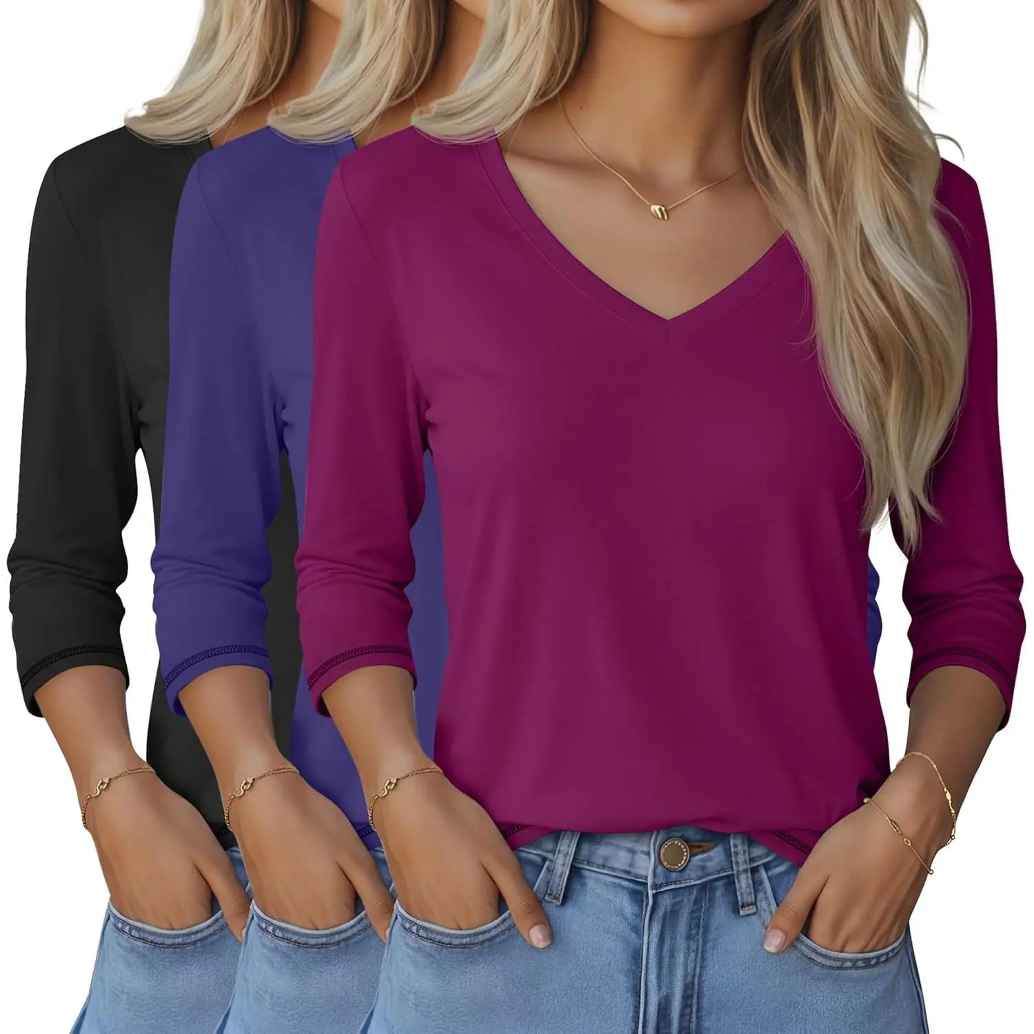 Black, Burgundy, Navy Blue