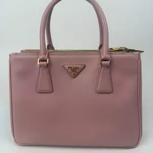 Pre-owned PRADA Vintage Pink Saffiano Galleria