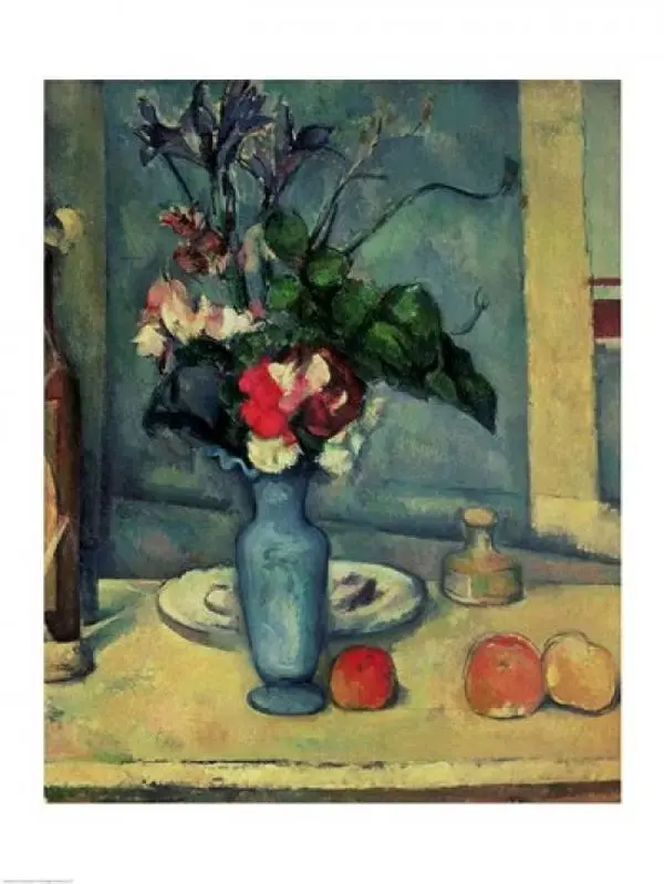 The Blue Vase Poster Print by Paul Cezanne - 18 x 24 in.