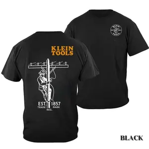 Klein Tools Lineman T-Shirt - Vintage Graphic Tee with Patriotic Brotherhood Lineman Design, All size, Full color, Gift For Him - Her