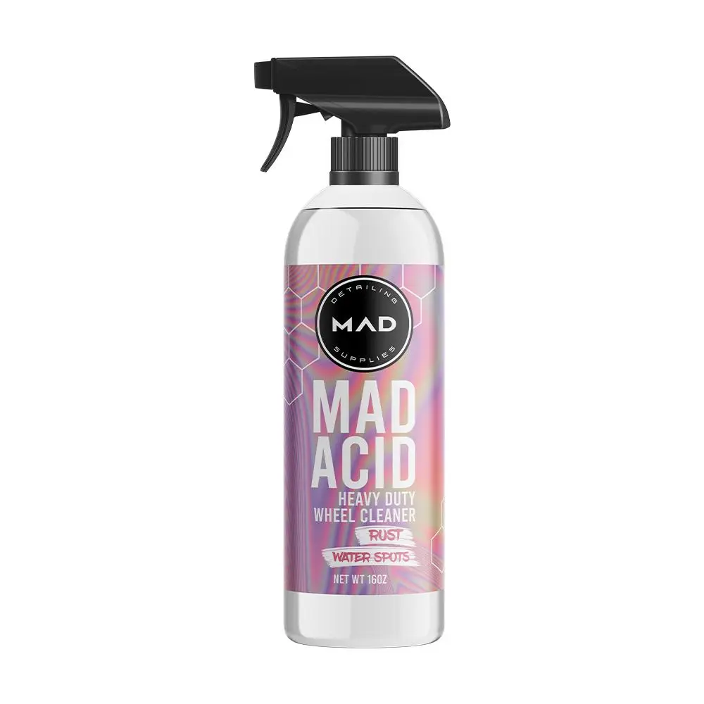 MAD ACID Heavy Duty Wheel Cleaner for Rust and Water Spot Removal - Versatile Use & Easy Application - 16oz