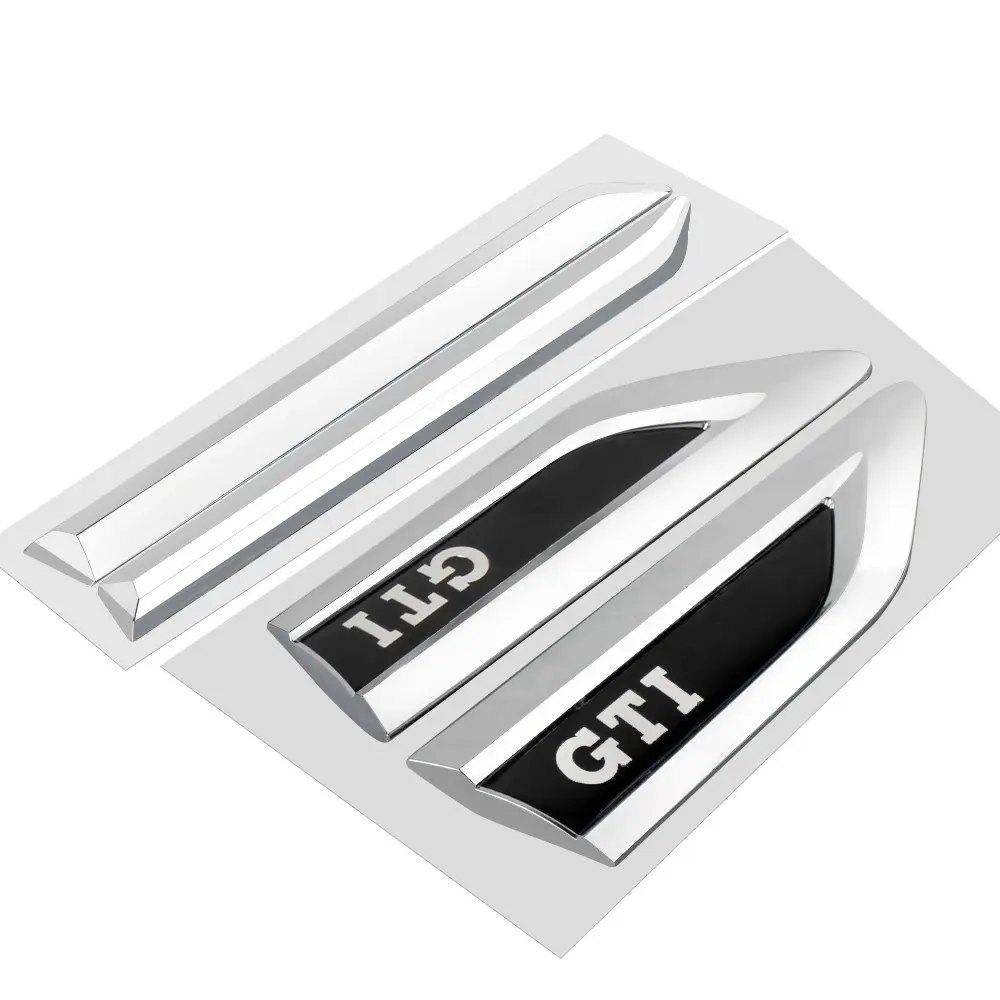 2pcs Car Fender Side Blade Emblem Sticker For Cars Accessories GTI R Rline 4MOTION Badge Decal Car Decals For Volkswagen VW Tiguan L Before 2018