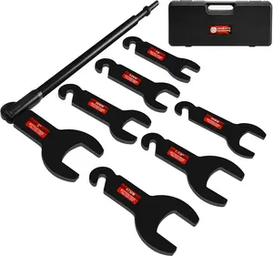 8 count Pneumatic Fan Clutch Wrench - 43300  Kit, Auto Repair Spanner Kit Installs Compatible With Ford, GM, Chrysler and