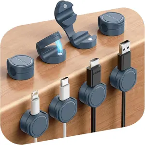 8-Pack  Cord Organizer   Clips, Adhesive  Management Under Desk Wire Hider,  Desktop  Organizer for Phone, Office Workspaces Desk Organization  Accessories