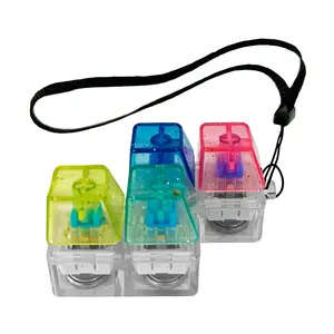 KeyBored Clicky Fidget Toy with Colorful LED Lights & Tactile Mechanical Switches for Kids - Compact & Portable Stress Relief Toy for Home & On-the-Go Use