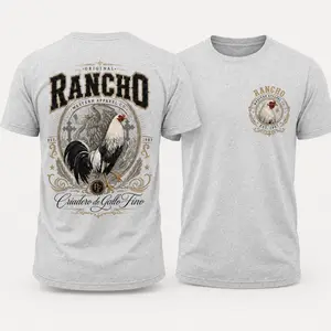 Rancho Criadero De Gallo Fino Shirt, Gamefowl Rooster T-Shirt, Gallo Fino Breeder Graphic Tee, Western Ranch Shirt, Mexican Rooster Apparel