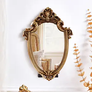 Elegant Baroque Mirror Frame, Home Decorative Mirror, Versatile Wall & Table Decor, European Style Home Accent, Perfect for Vanity or Living Room