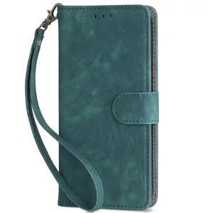 Tcl K70 5g Phone Case Protection, PU Leather Flip Cover, Card Slot, Stand, Wrist Strap, Wallet, Compatible with Tcl K70 4g, K70 Power 4g, K70 Se 4g, T453d