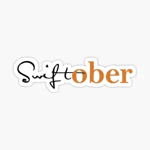 Swiftober Sticker, boo Swift sticker, Premium Vinyl Sticker for Laptops, Cars, and Water Bottles