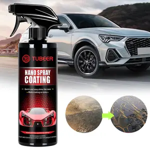 3 in 1 Ceramic Coating - Waterless Car Wash & Wax - Car Wax Polish Spray - Hydrophobic Top Coat - Polish & Polymer Paint Sealant Protection