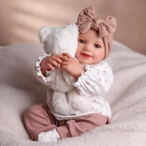 BABESIDE Reborn Baby Dolls - 17 Inch Soft Body Realistic Baby Doll Girl Bebe Reborn de Silicona Real Life Baby Dolls with Gift Box for Kids Age 3+ Collectors
