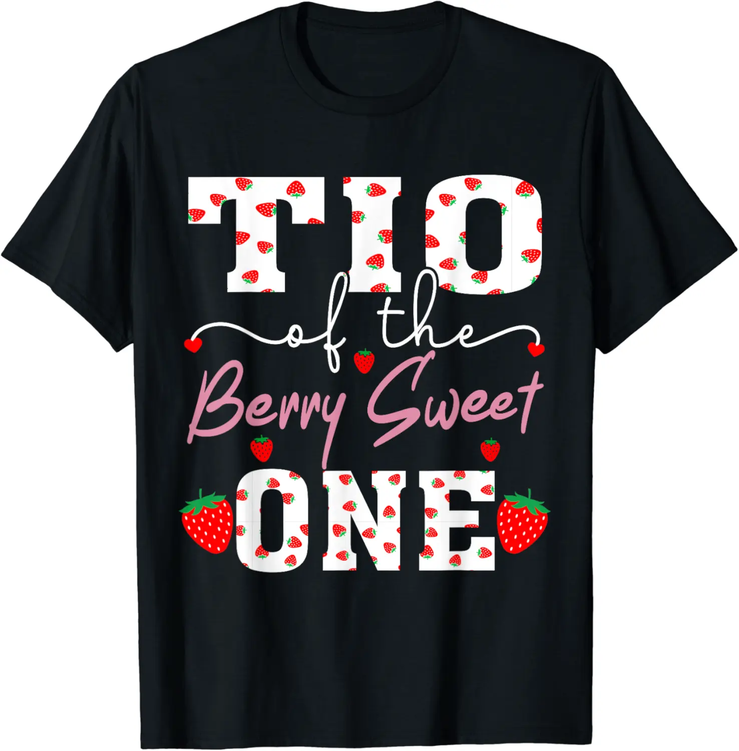 Tio Of The Berry Sweet One Strawberry Uncle T-Shirt - Farhadheid Shop 71B0CZJ12Y7D