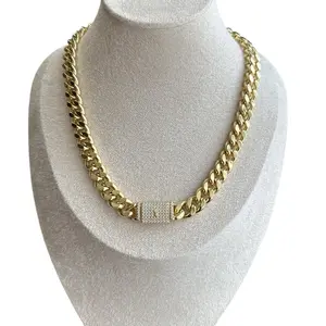 Cuban Chain with Box Closure - Elegant Design, Adjustable Fit, and Box Closure Feature