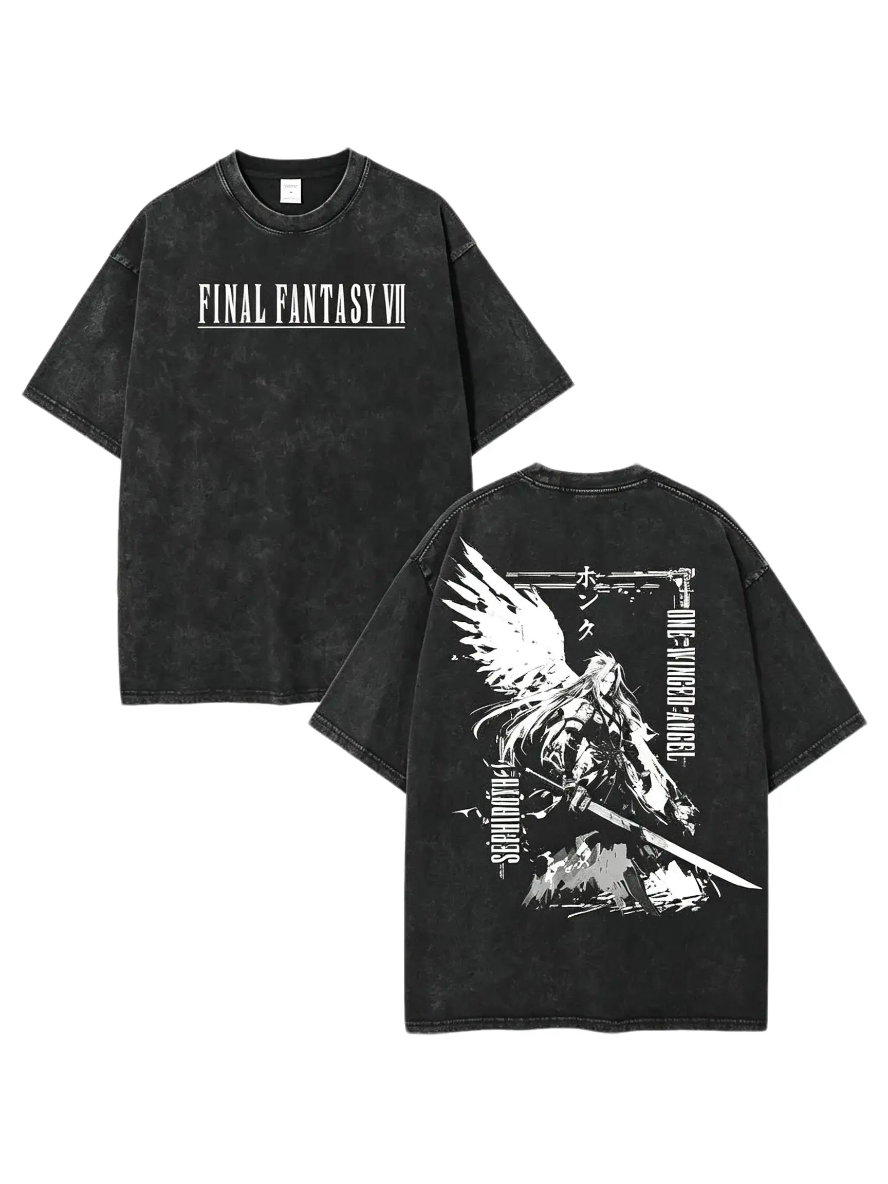 [BT] FINAL FANTASY 7 Sephiroth Anime Graphic T-Shirt, Unisex Softstyle Casual Cotton Menswear Top, Gamer Gift, Japanese Gaming Streetwear Apparel, video game tees