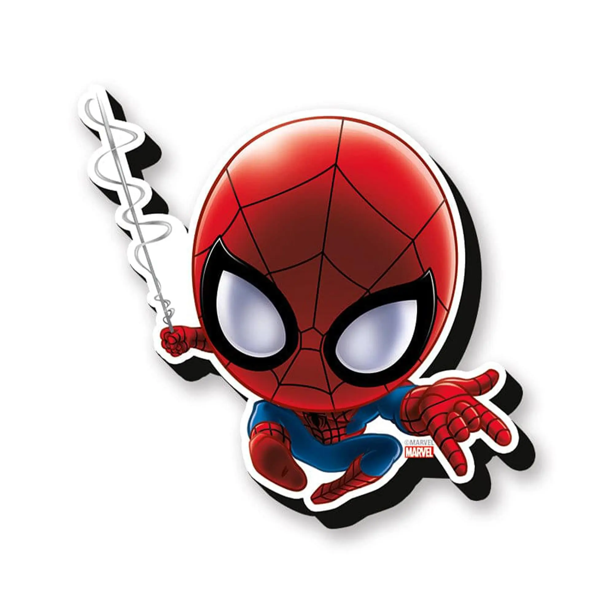 Marvel Spider-Man Chibi Funky Chunky Refrigerator Magnet, Home Decor Accessory