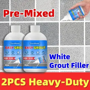 2bottles Grout Filler, Kitchen Cabinet CountertopWaterproof Adhesive Sealant, caulking sealant, grout,adhesive glue for bathroom tiles, grout sealer, tile grout,Halloween, Heavy-duty Super Glue, Living RoomWashbasin Ceramic Tile Grout Floor Tiles
