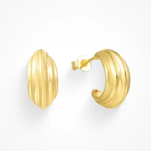 EVRY JEWELS Gold or Silver Plated Women's Hypoallergenic Power of Love Earrings