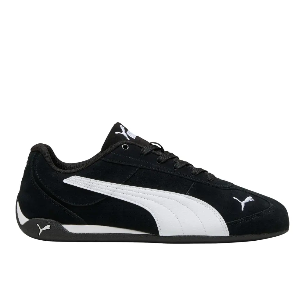 PUMA Mens Replicatch Suede Lace Up Sneakers Shoes Casual - Black