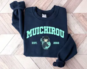 Muichirou Est.2016 Sweatshirt, Hashira Demon Slayer Character Sweatshirt, Demon Slayer Shirt, Chibi Anime Sweatshirt, Gift For Him, Anime Tee, Anime Movie