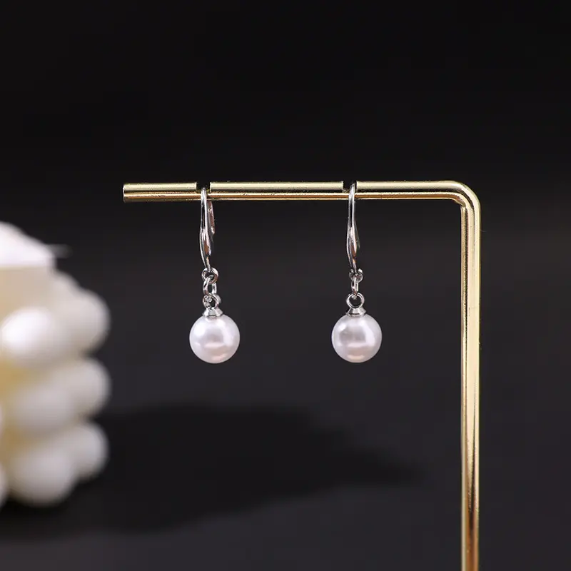 Faux Pearl earrings 8mm/10mm/12mm Faux Pearl Beaded Exquisite Trendy earrings Design Jewelry for Party Birthday Gift