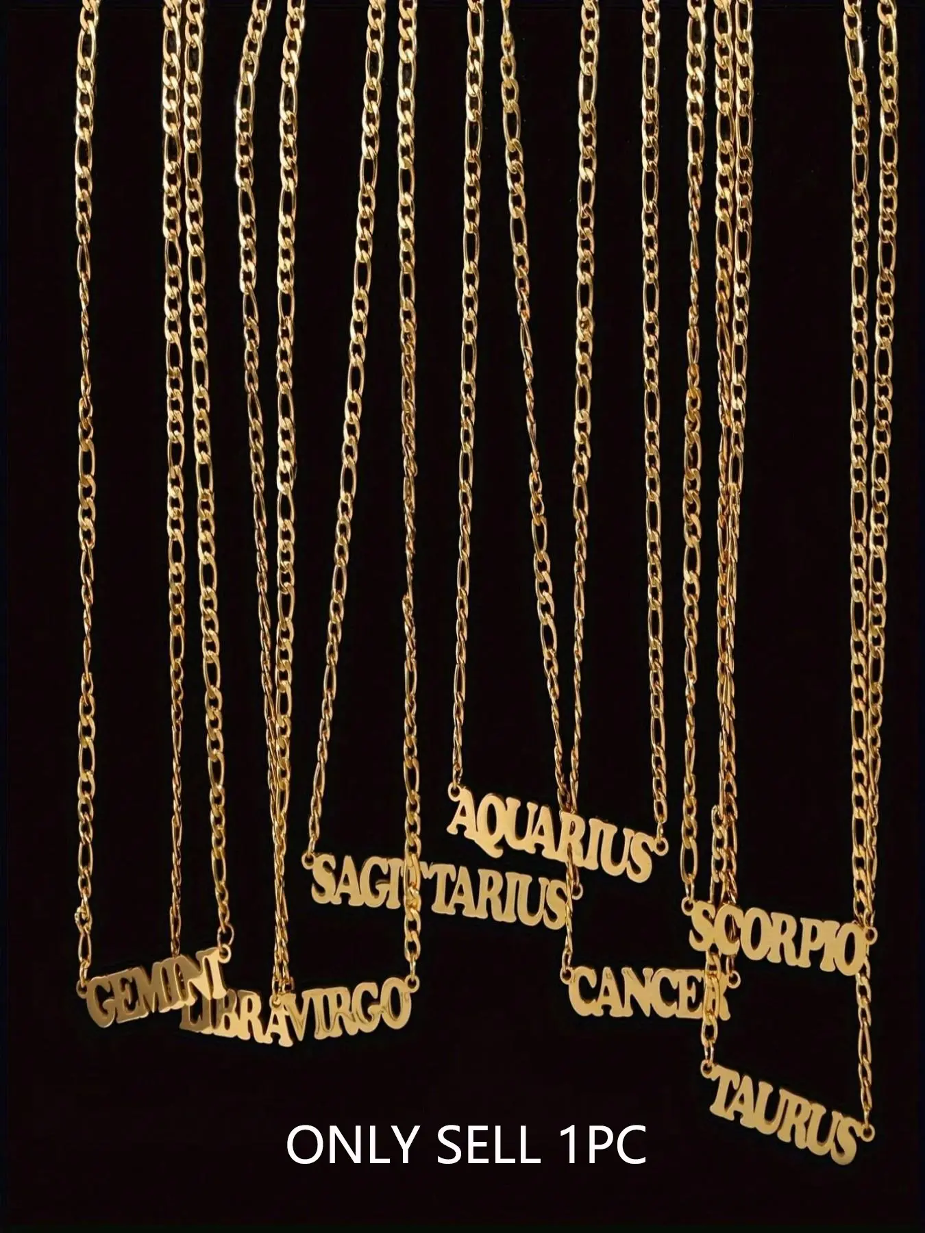 Fashionable Zodiac Constellation Themed Adjustable Jewelry, Casual Jewelry for Women & Girls, Trendy All-match & Exquisite Jewelry as a Birthday Gift, Celestial Necklace, Astrology Pendant, Casual Style Necklaces