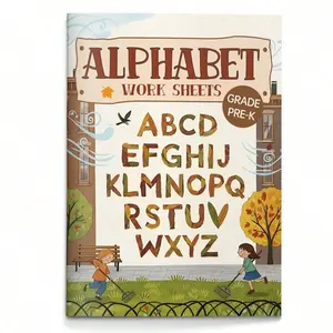 ABC Letter Practice Workbook – Uppercase & Lowercase Tracing with Step-by-Step Stroke Guides, Phonics Sound Practice and Picture Word Activities, Clear Writing Lines for Daily Training, Builds Handwriting and Literacy Skills, School Supplies